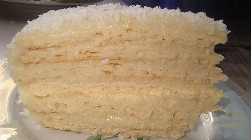 Торт из коржей с кремом рафаэлло